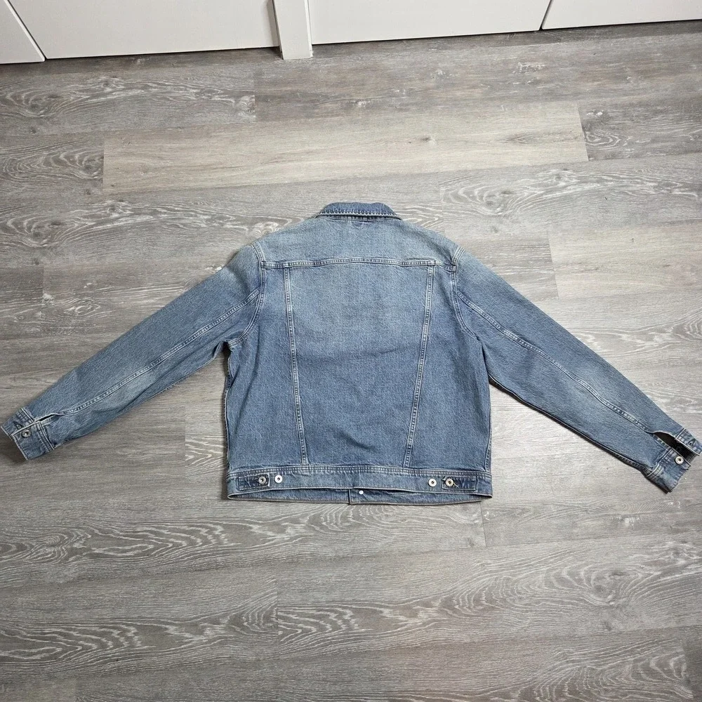 J.Crew NWT Men's Denim Trucker Jacket Light Wash XL